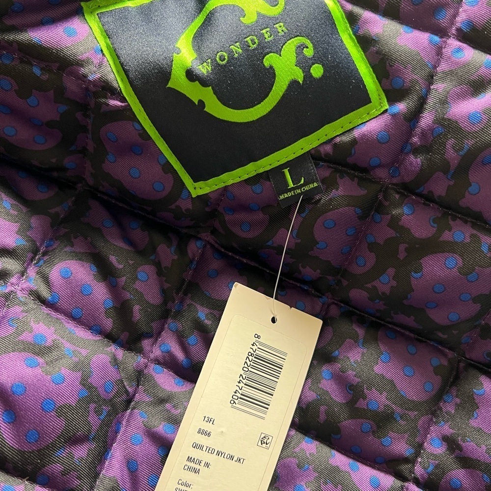 C. Wonder purple Quilted Barn Jacket with Printed Lining size L - Picture 7 of 8